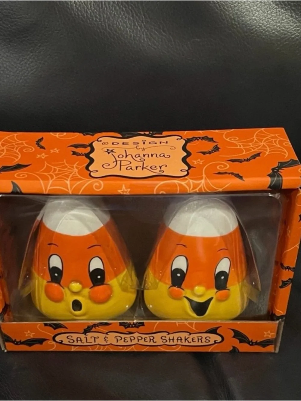 Johanna Parker Candy Corn Salt & Pepper Shakers - Orange & Yellow
